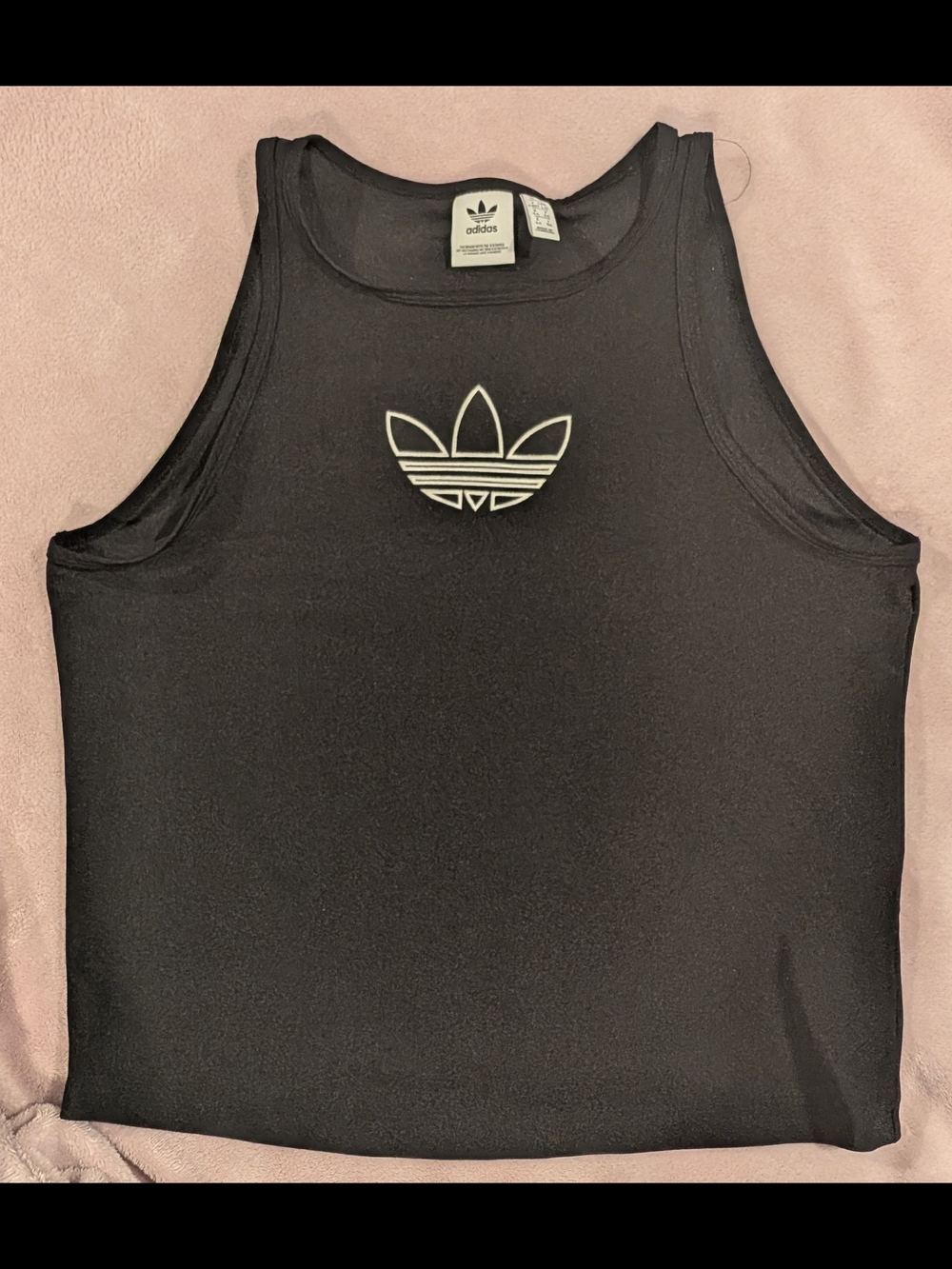 Adidas Black Trefoil Logo Tanj • Size Large